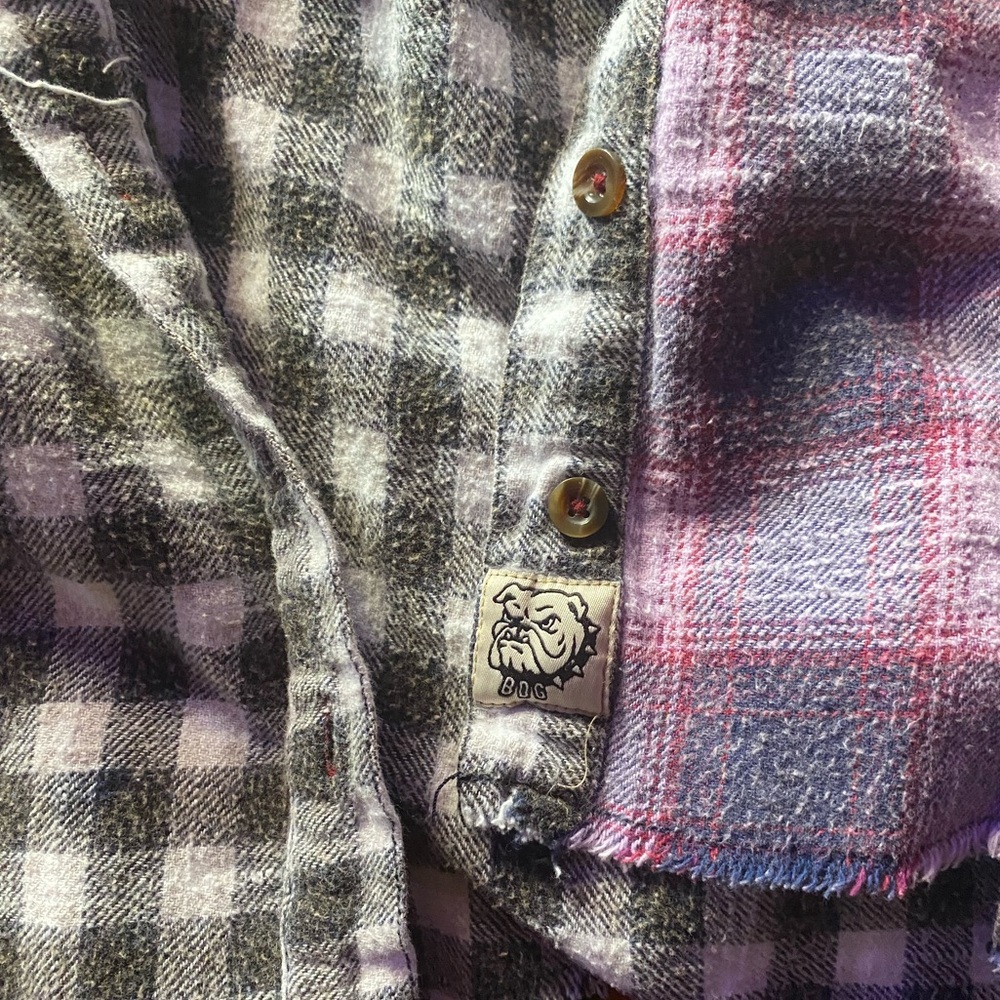 Bdg Purple Soft Patchwork Flannel - image 3